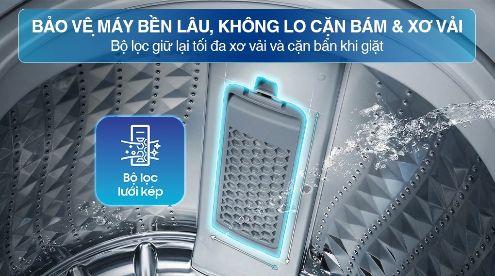 Máy giặt Samsung Cửa Trên WA40F95E4CSV 9.5kg